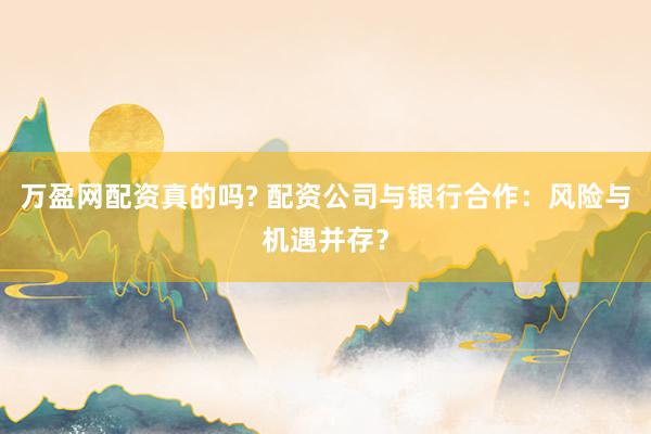 万盈网配资真的吗? 配资公司与银行合作：风险与机遇并存？